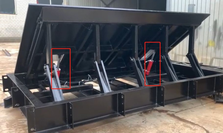 K12 road blocker dual hydraulic oil cylinders